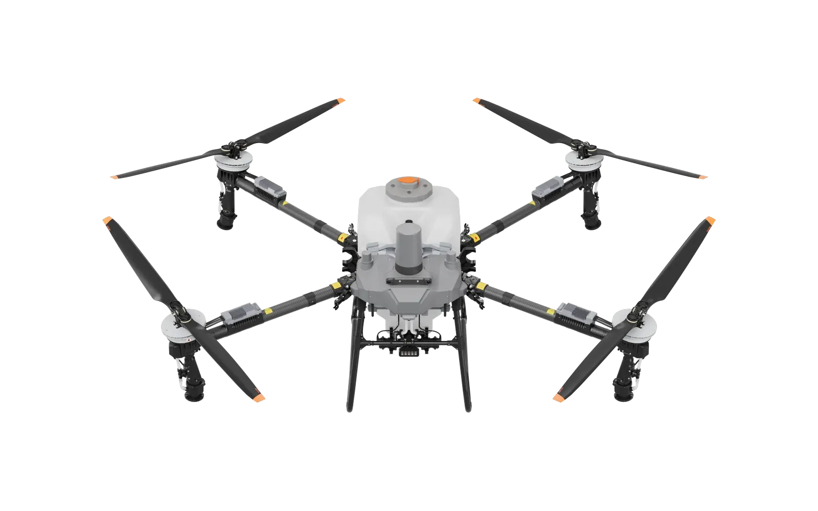 Drone agrícola DJI Agras T70P visto de cima