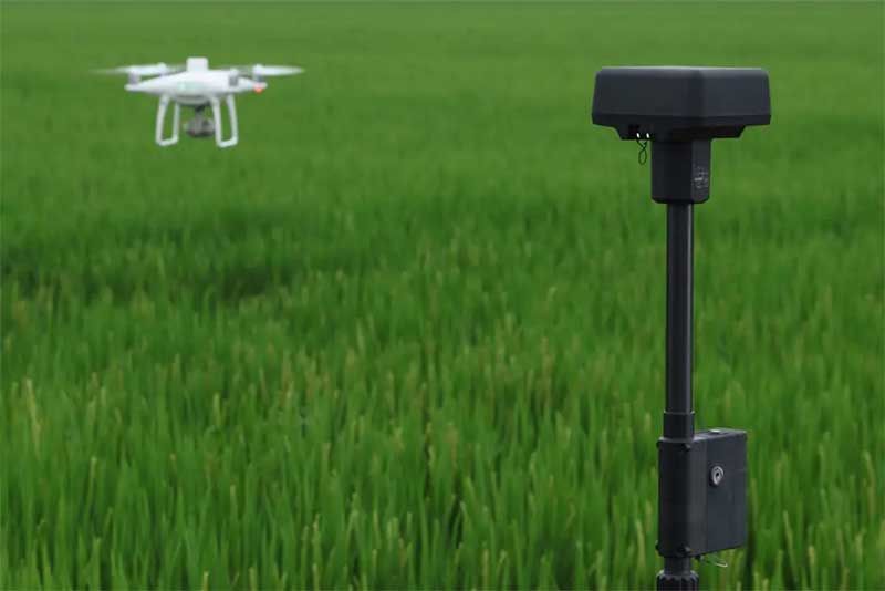 Drone agrícola e estação móvel d rtk 2