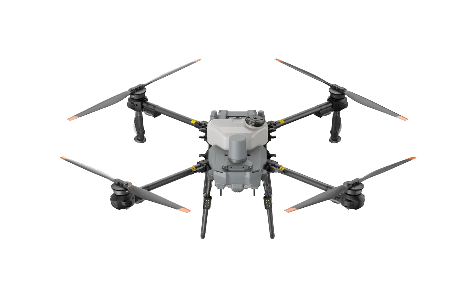 Drone agrícola DJI Agras T25P visto de cima